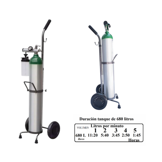 RENTA MENSUAL TANQUE DE OXÍGENO 680 LTS